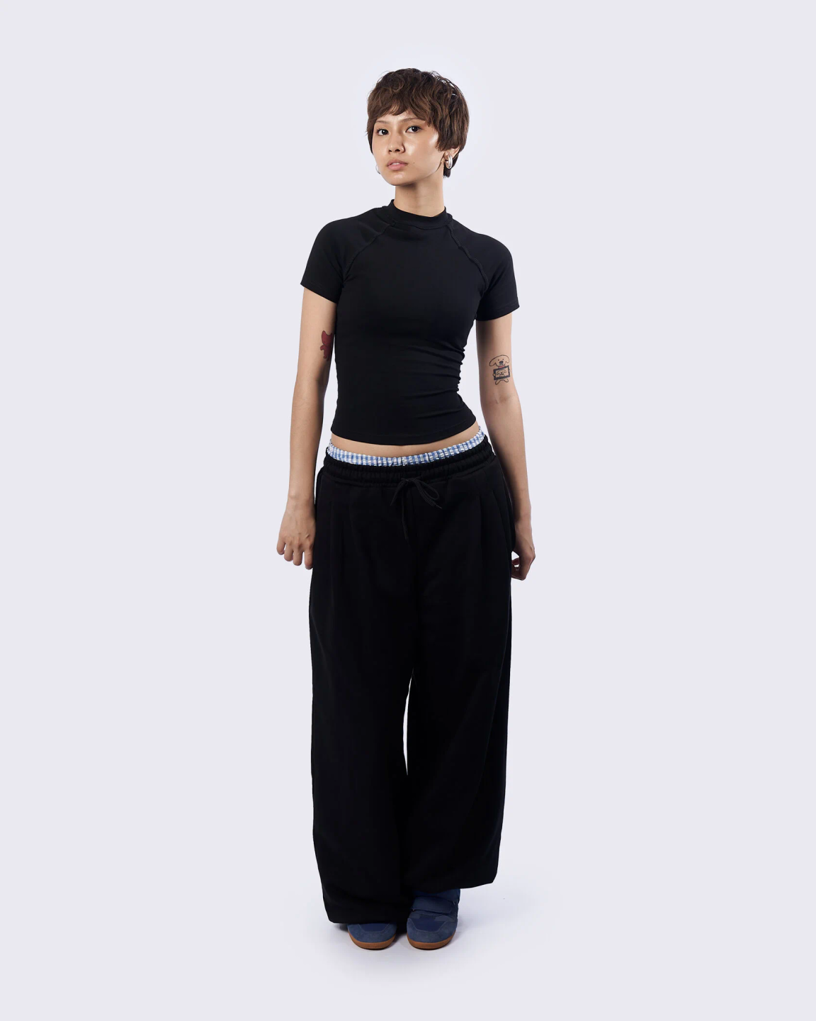 balloon pants «deep black»