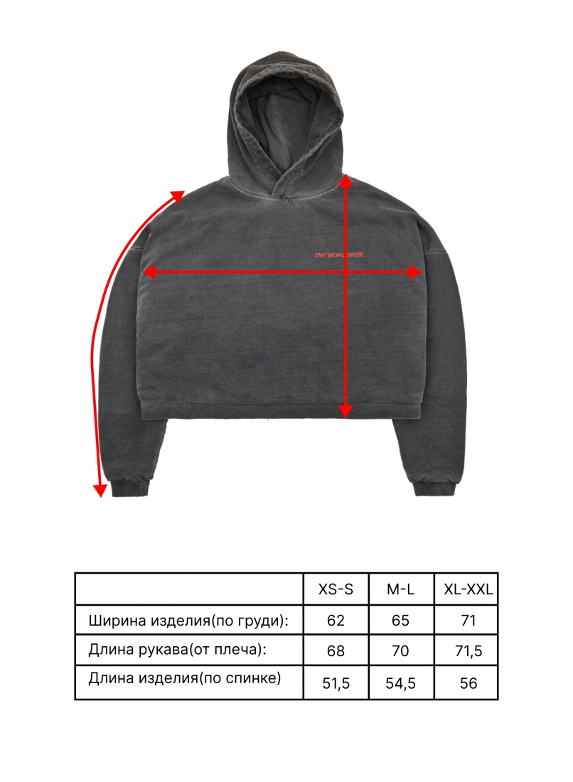 Худи ZNY GARMENT DYED