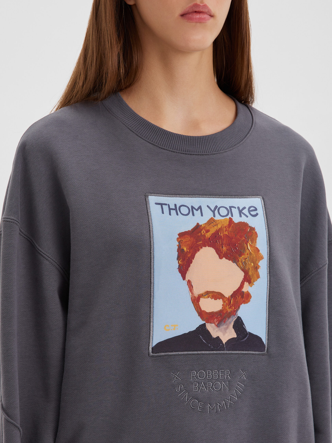 Свитшот THOM YORK серый
