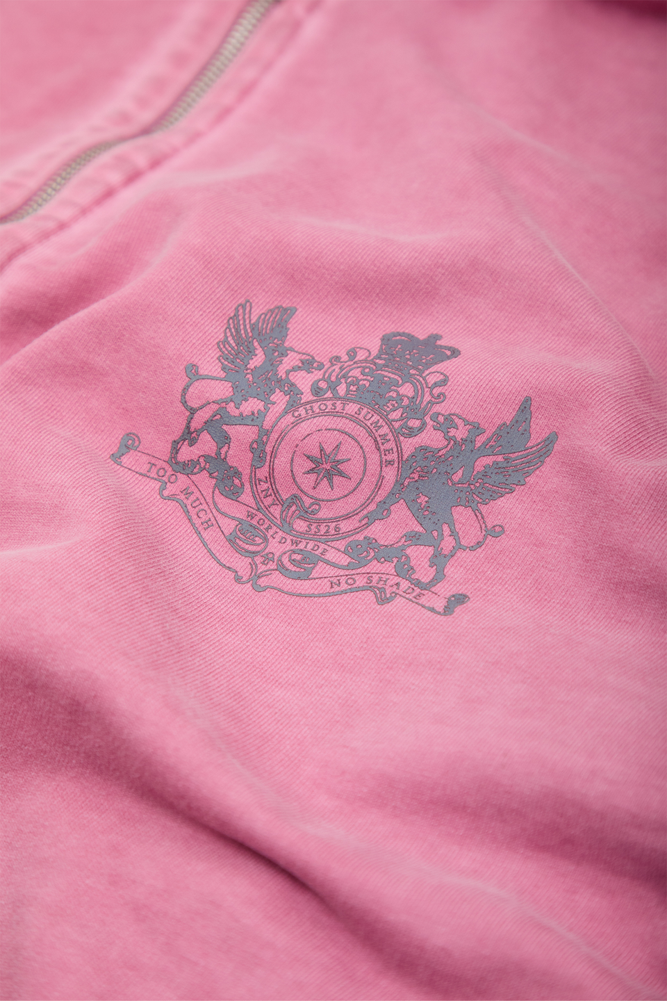 Худи на молнии GARMENT DYED