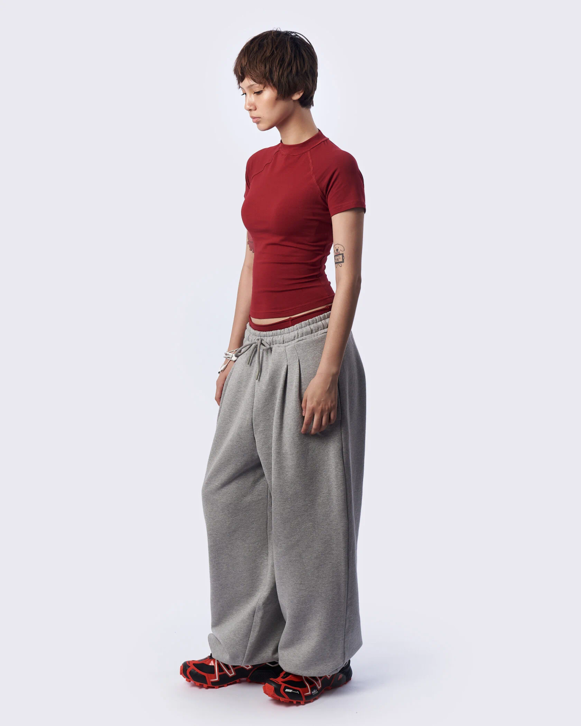 balloon pants «warm melange»