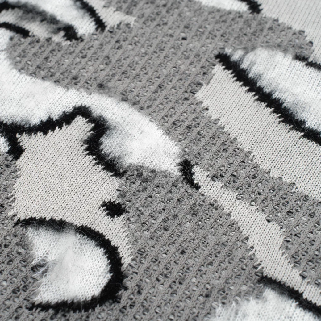 «Optical Camo» Mohair Sweater