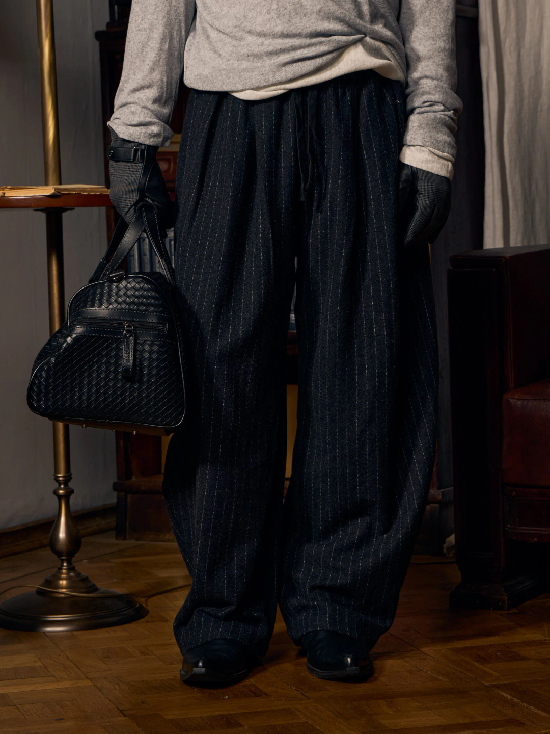 wool trousers «grey stone»