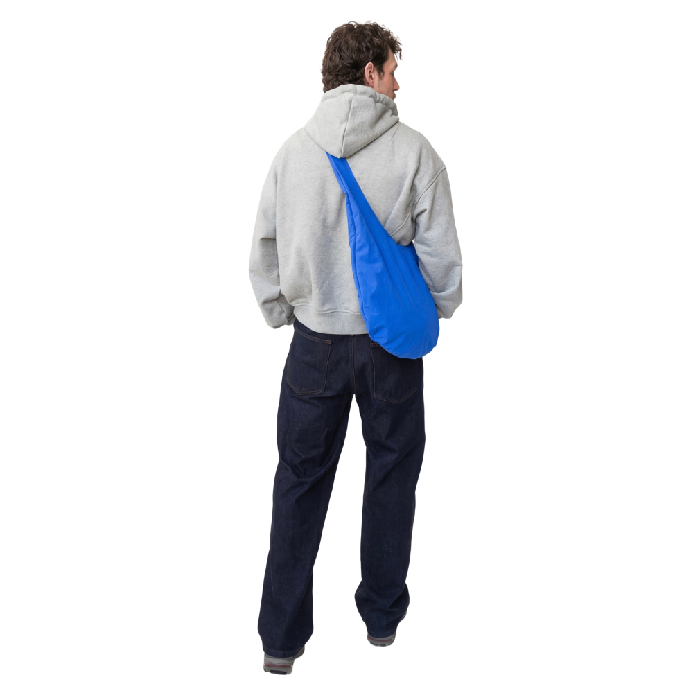 blue. crossbody