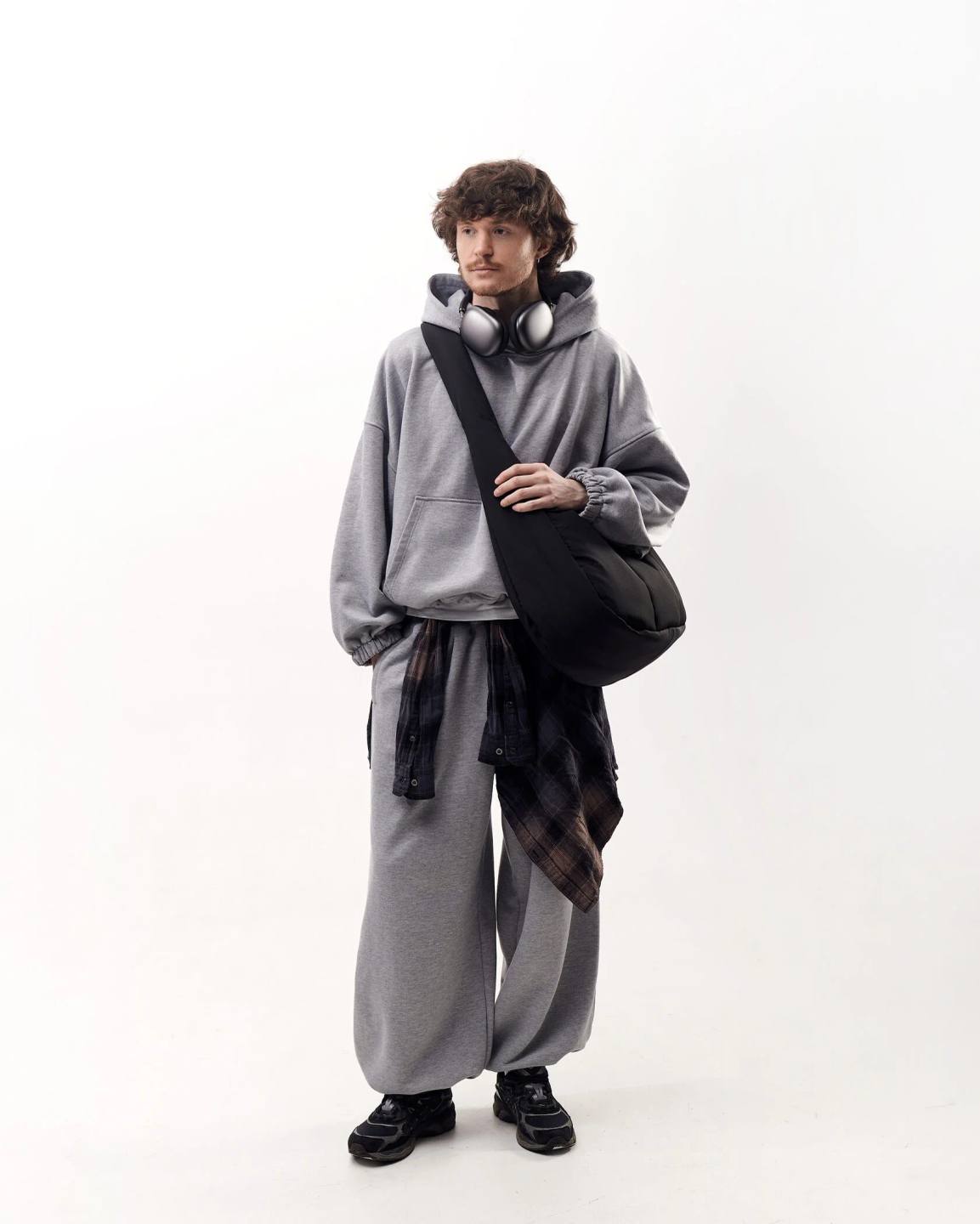 puffy bag «total black»