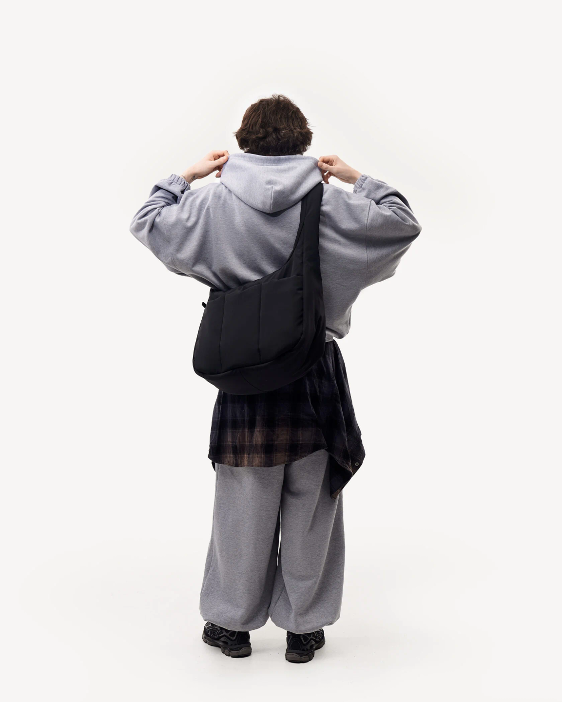 puffy bag «total black»