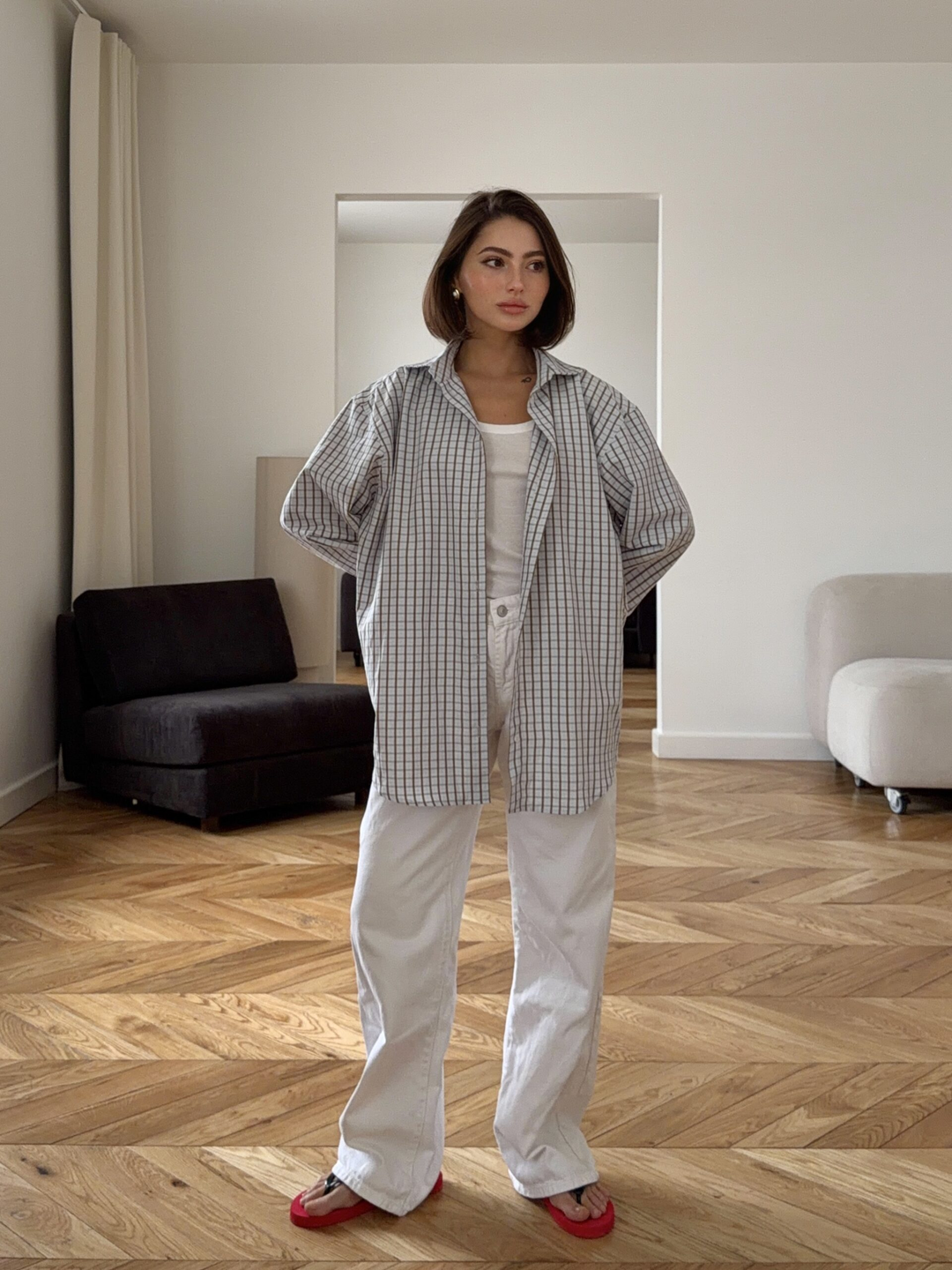 рубашка «olive check»