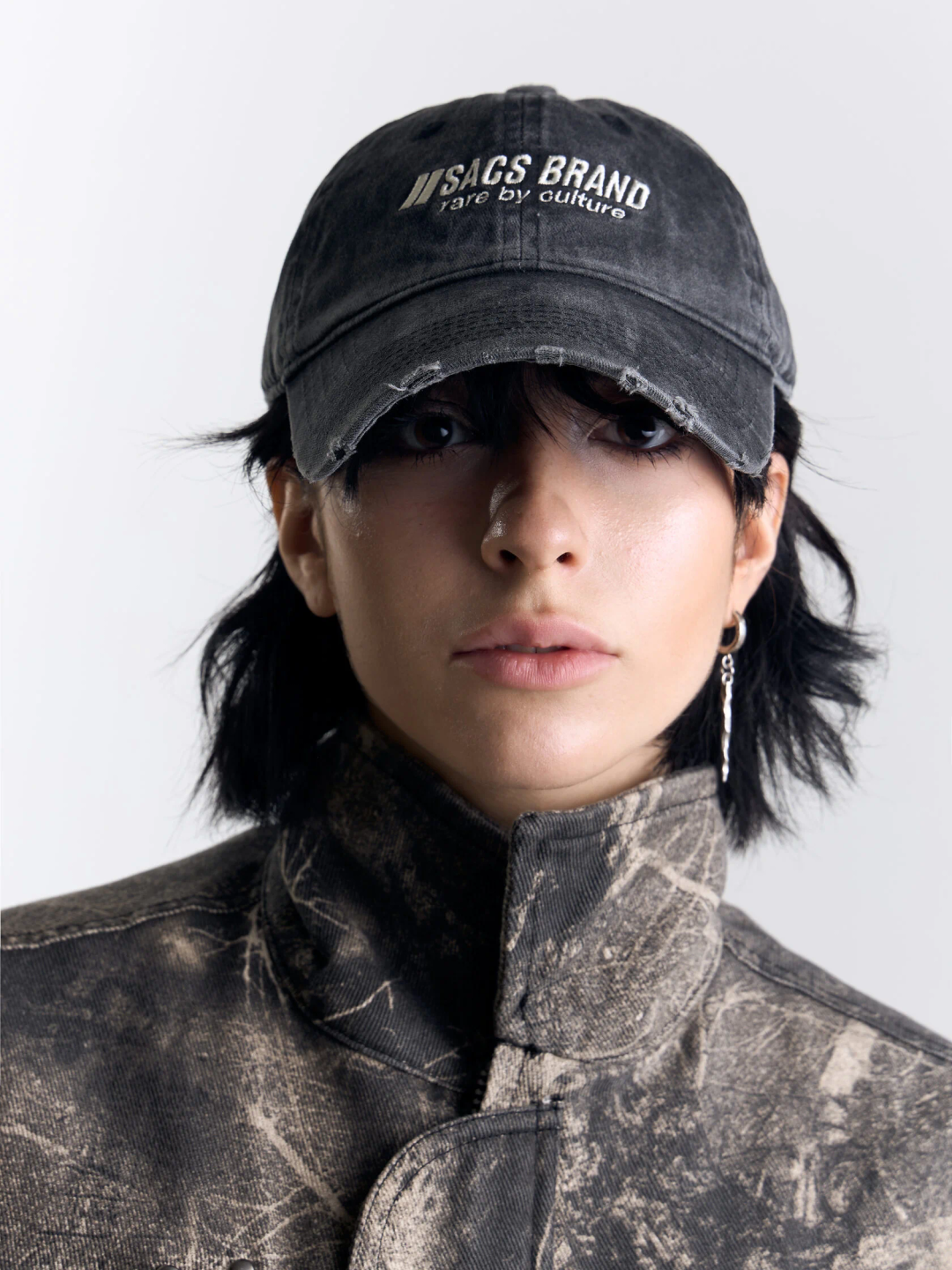 vintage cap «washed black»