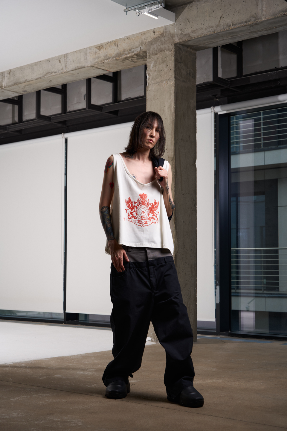 Брюки ZNY DOUBLE WAIST BLACK