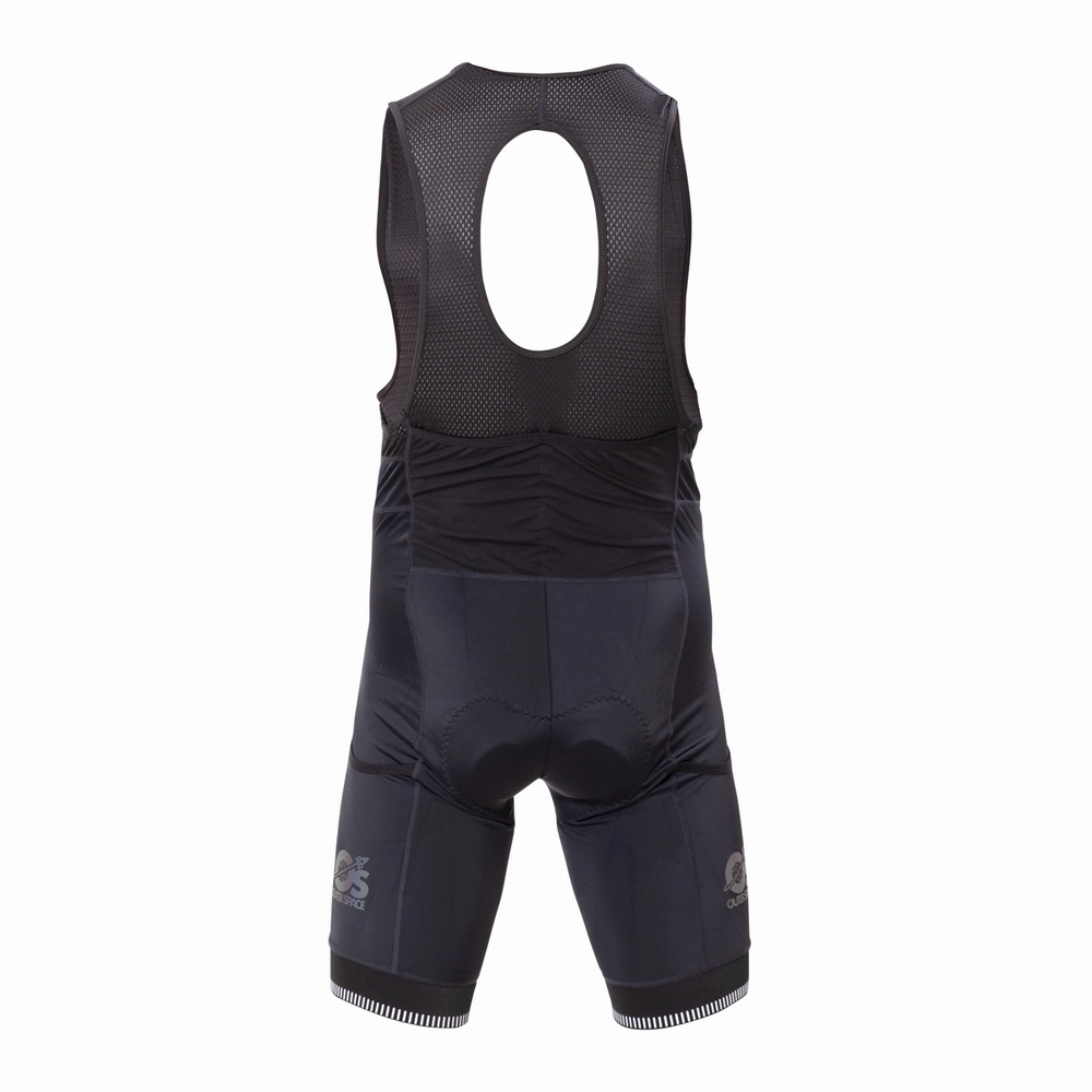4 pocket bib-Shorts Black