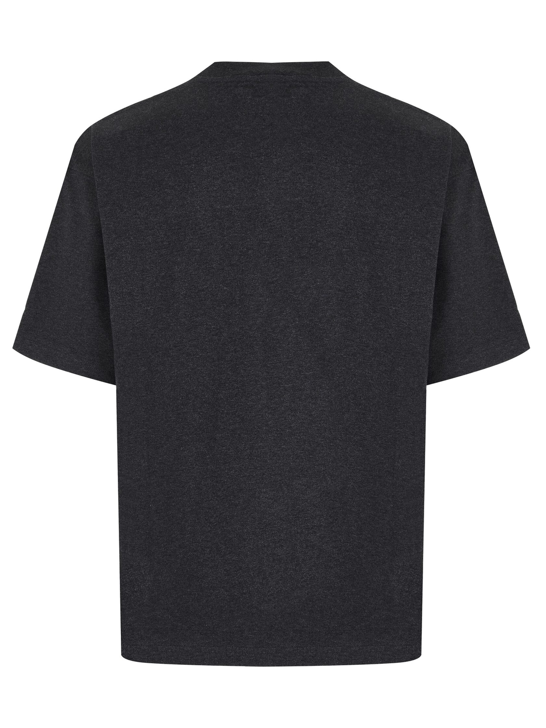 Футболка oversize графитовая с завышенным воротом