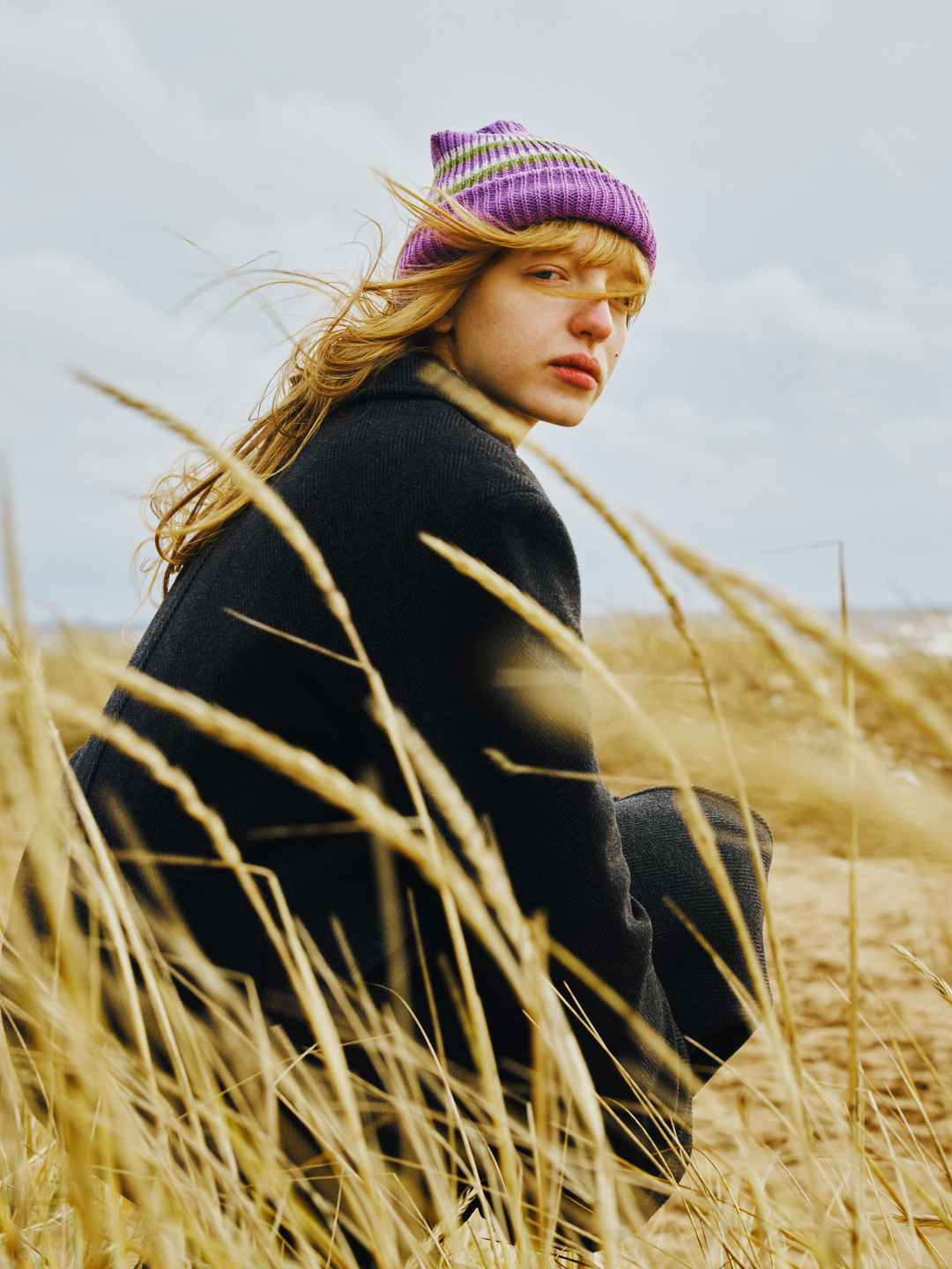 Шапка Elia Purple&olive