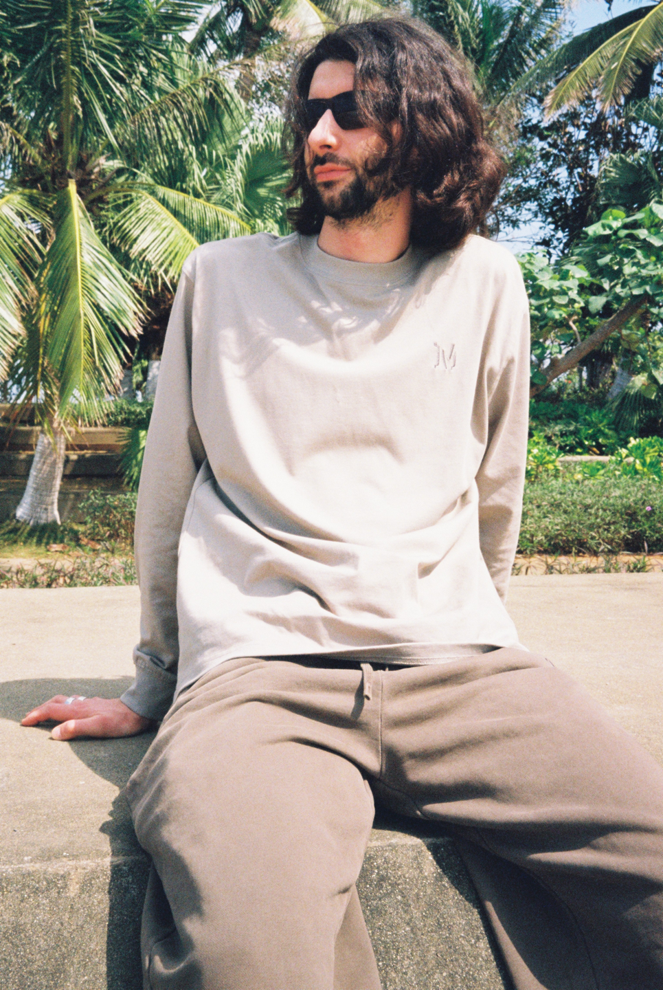 M HEAVY LONGSLEEVE SAND/WASH