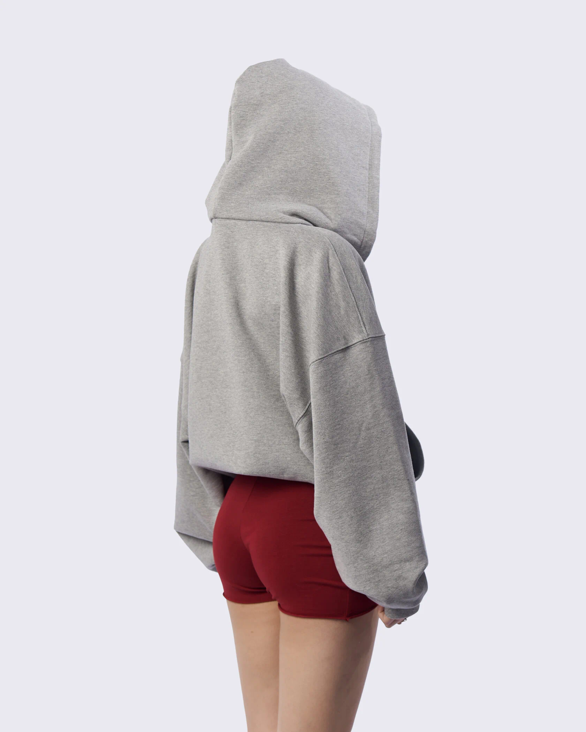 boxy zip hoodie «warm melange»