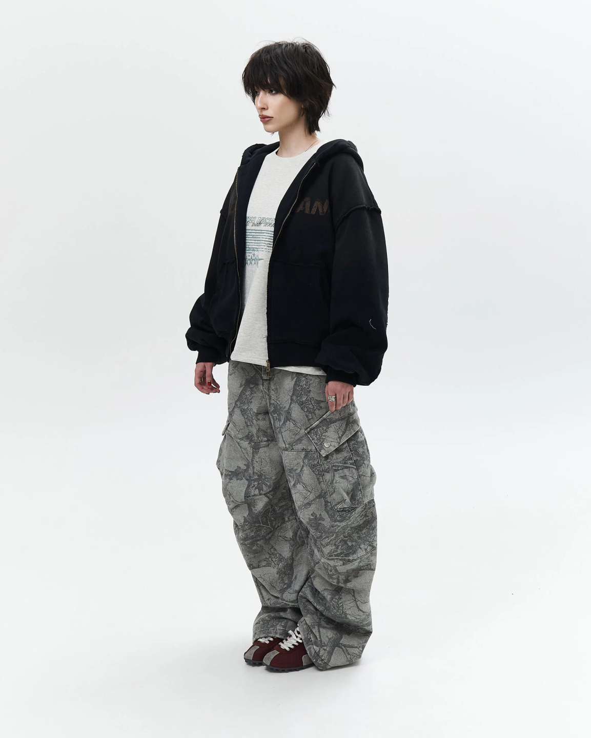 distressed zip «rusty»