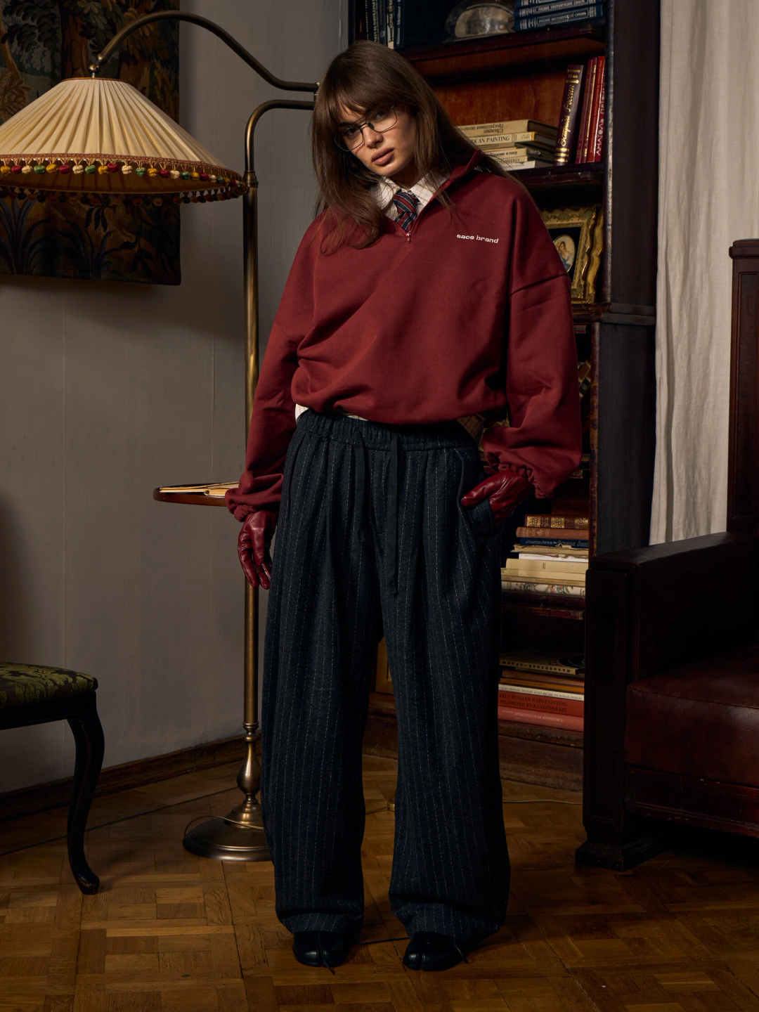 wool trousers «grey stone»