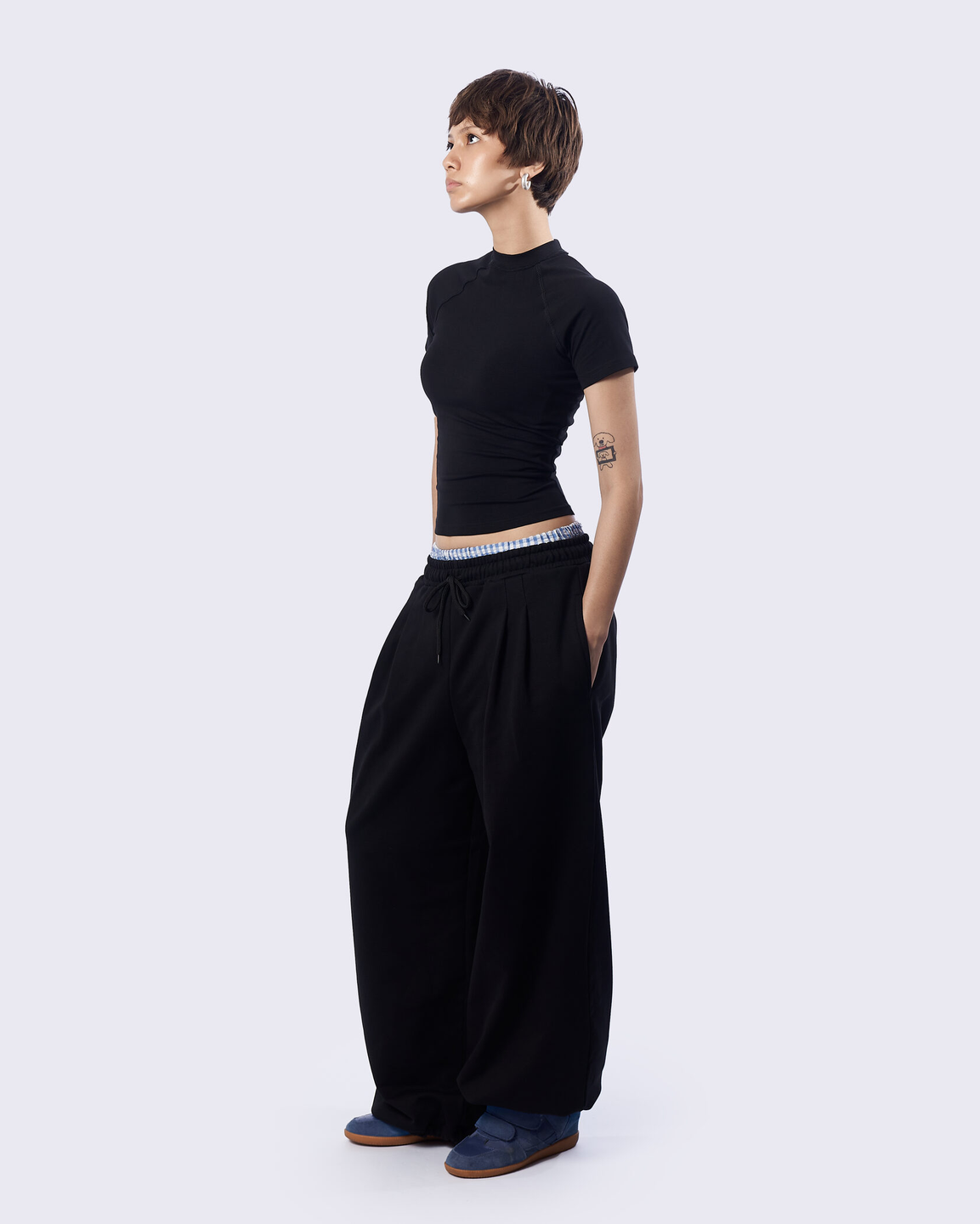 balloon pants «deep black»