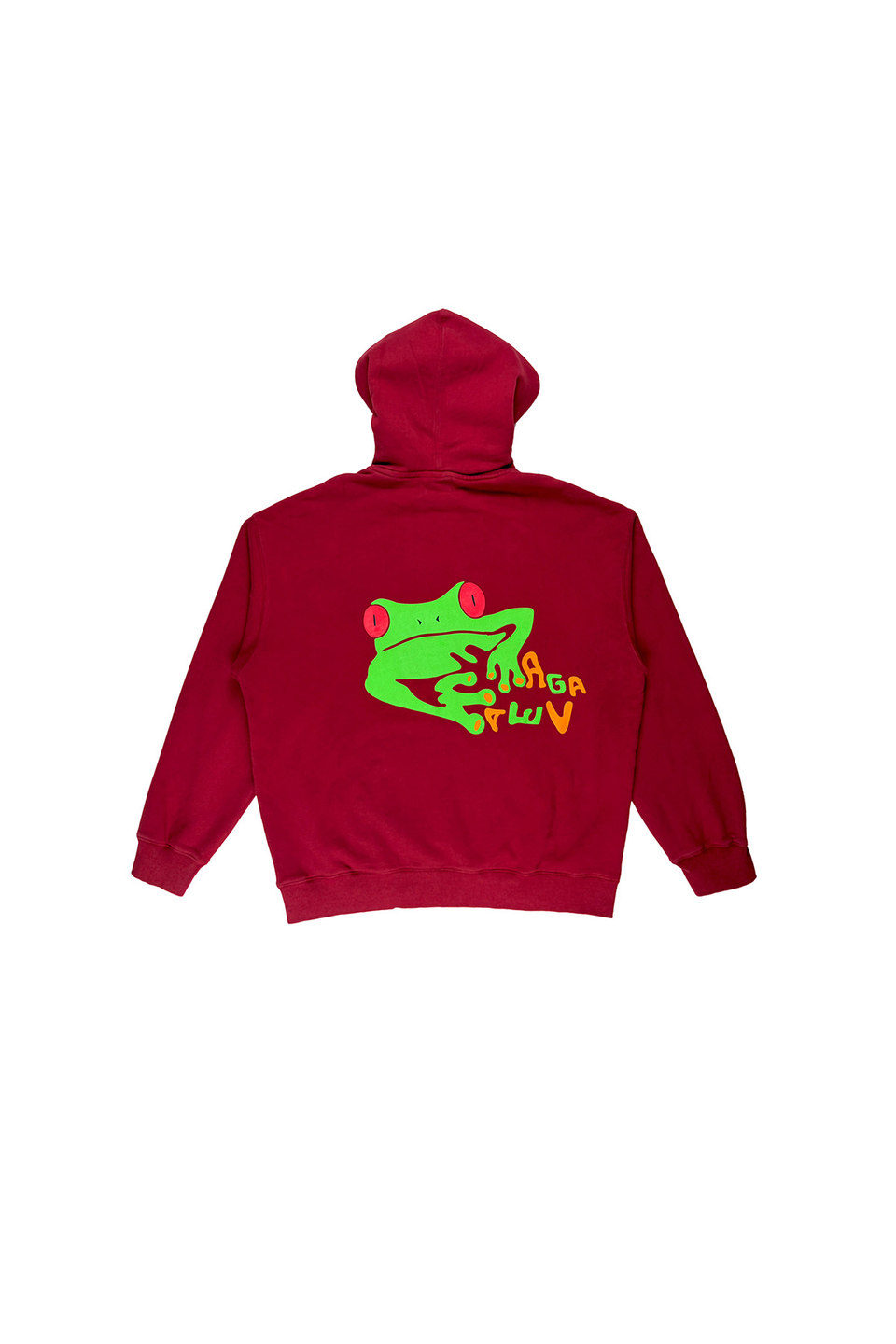 FROGGO HOODIE red/WASH