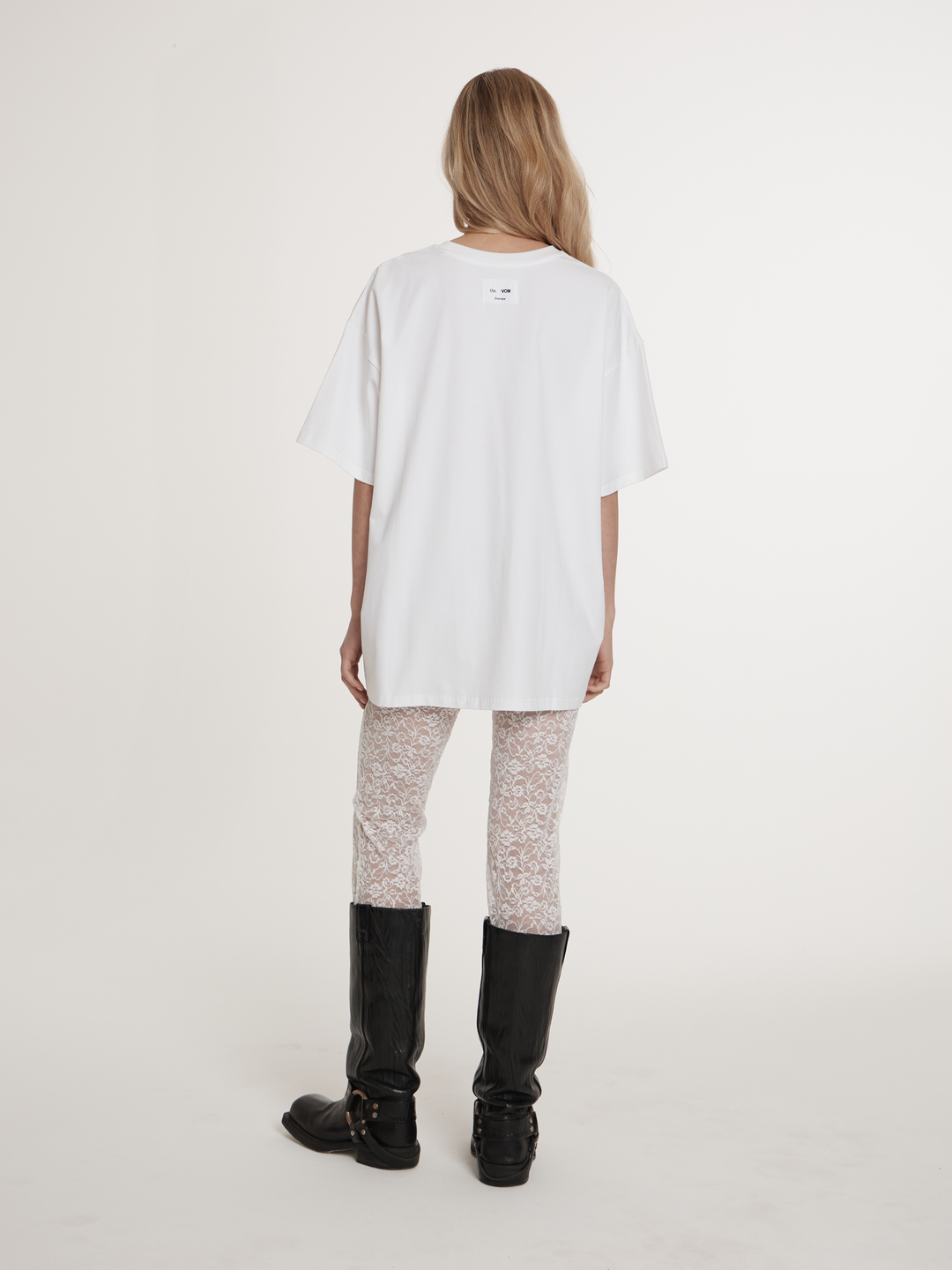 Футболка белая oversize с принтом «Lighter»