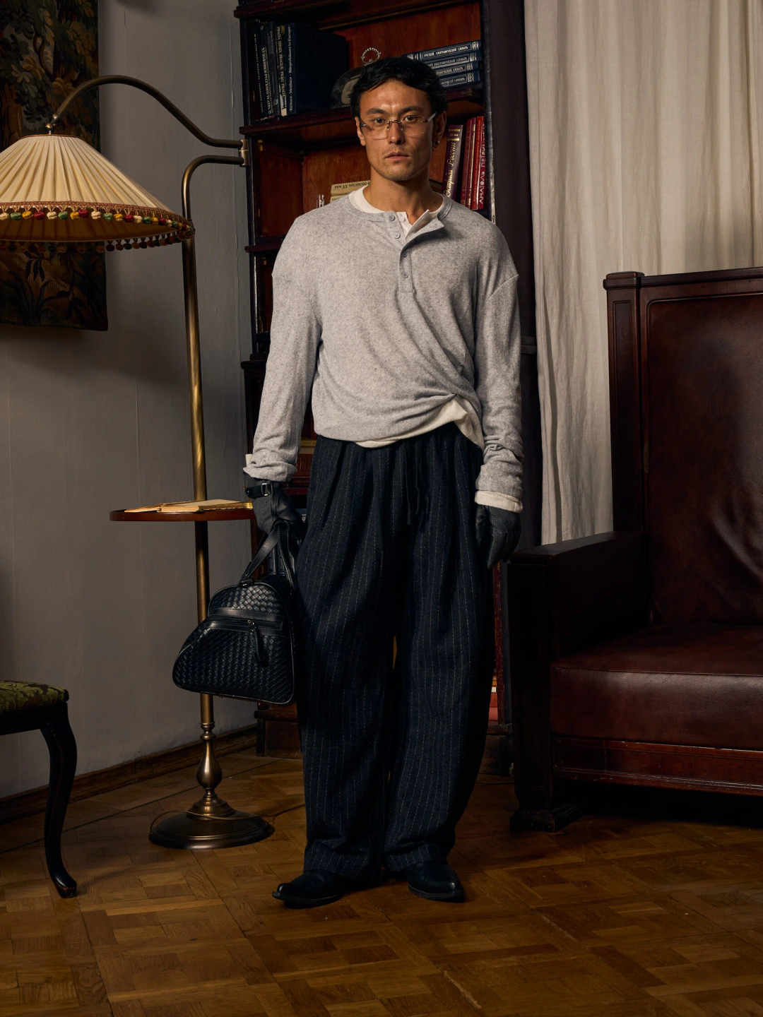 wool trousers «grey stone»