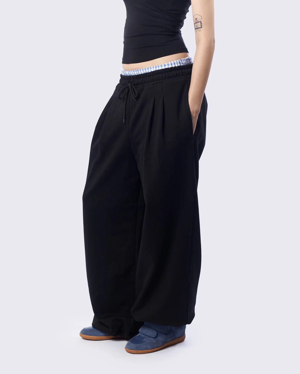 balloon pants «deep black»