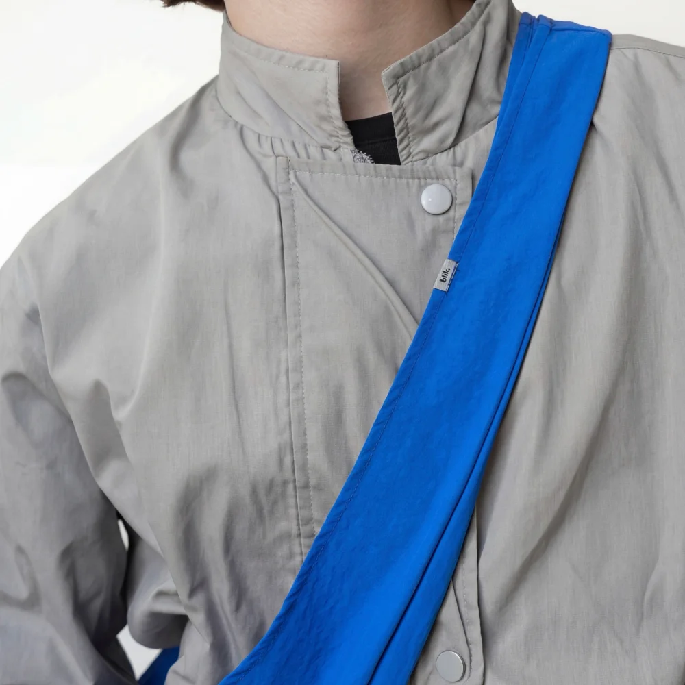 blue. crossbody