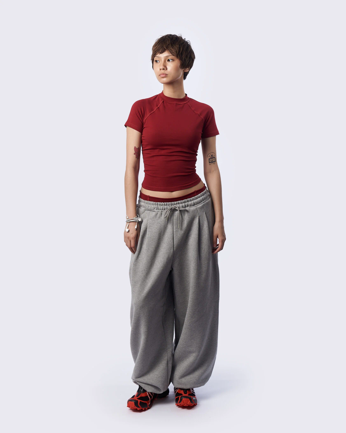 balloon pants «warm melange»