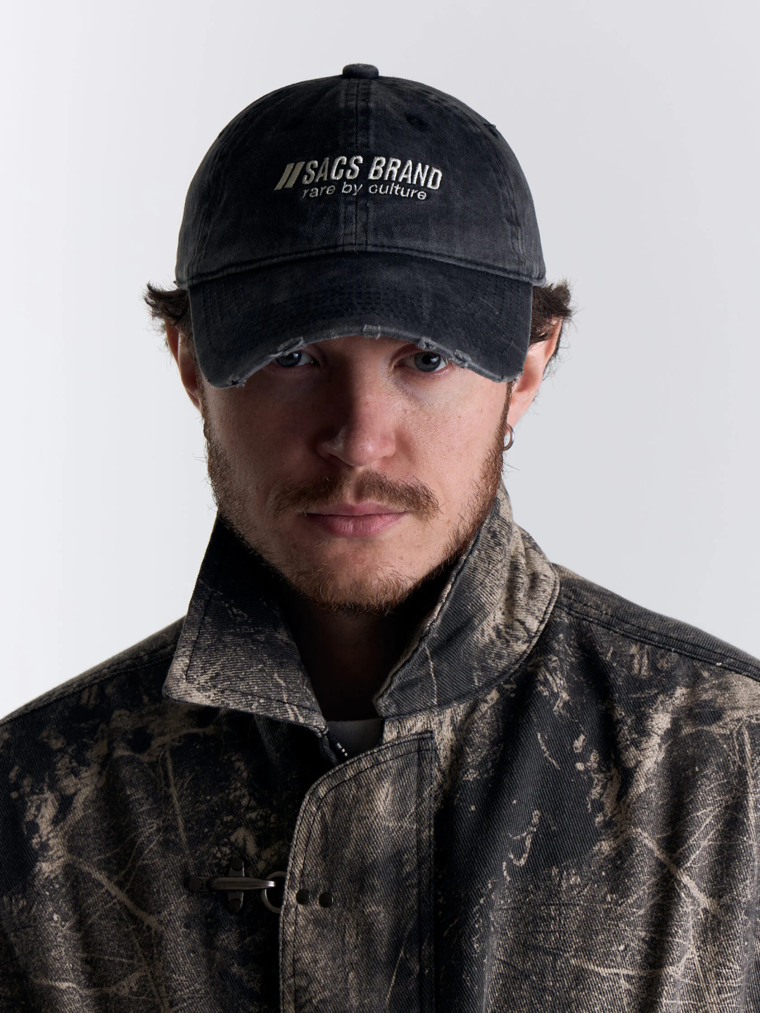 vintage cap «washed black»