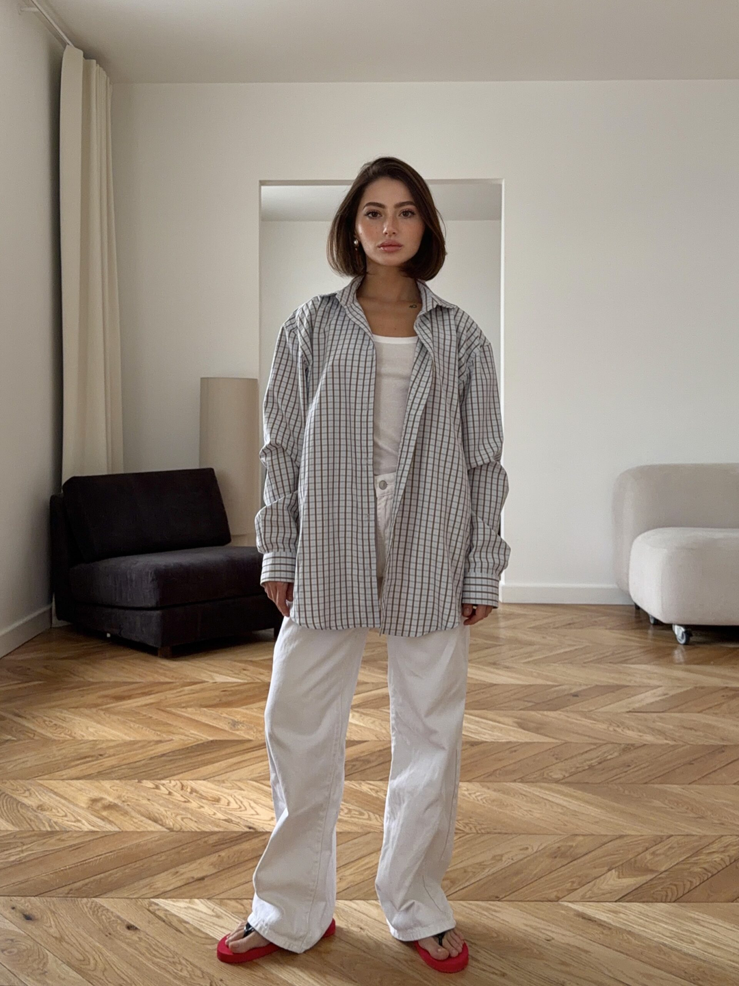 рубашка «olive check»