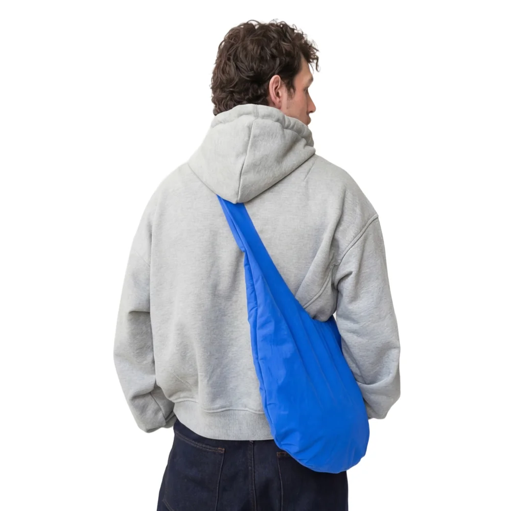blue. crossbody