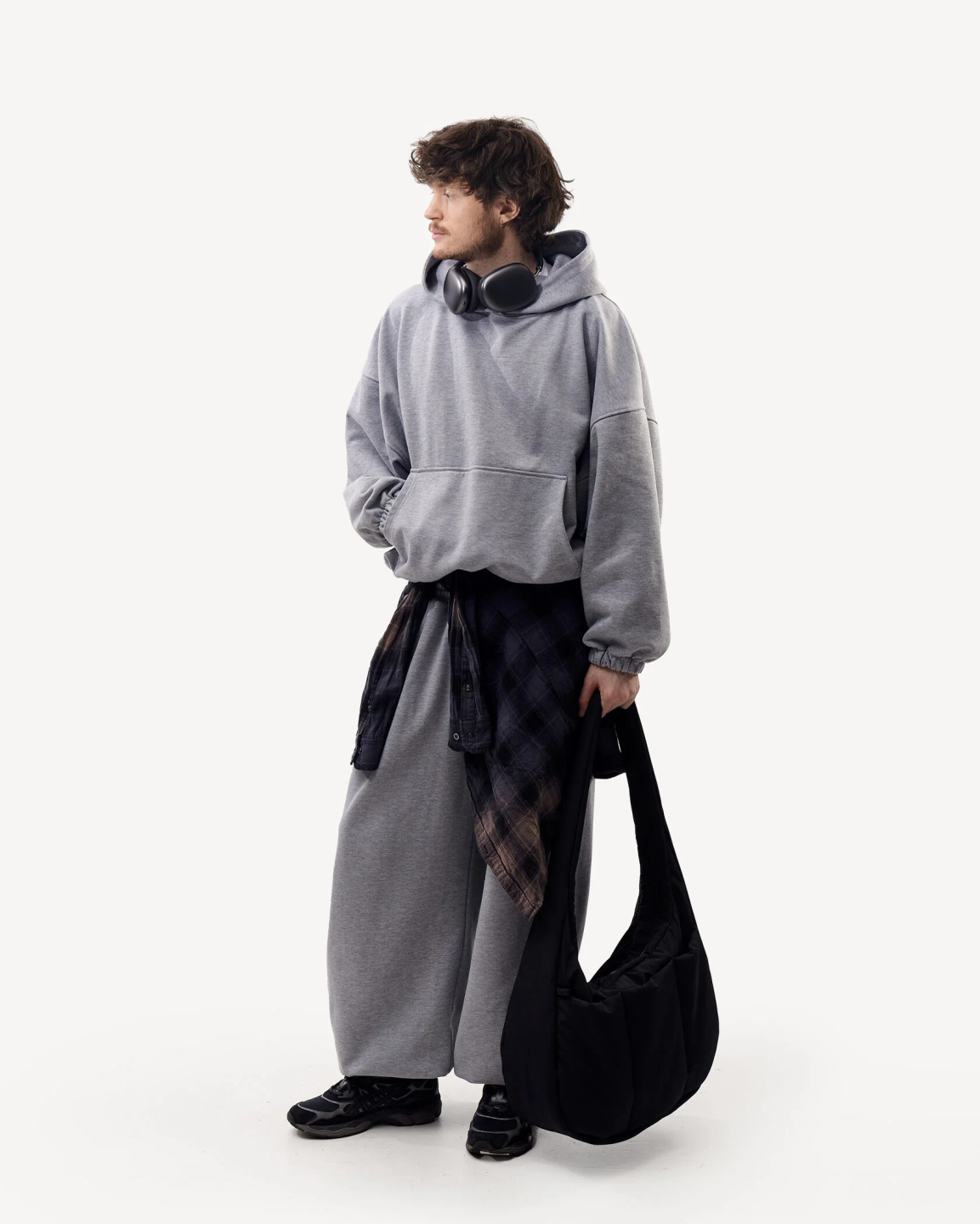 puffy bag «total black»