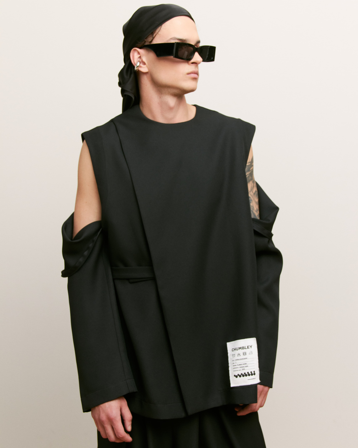 Жакет с рукавами на молнии